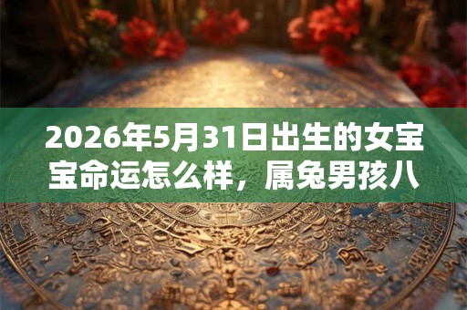 2026年5月31日出生的女宝宝命运怎么样，属兔男孩八字五行命运