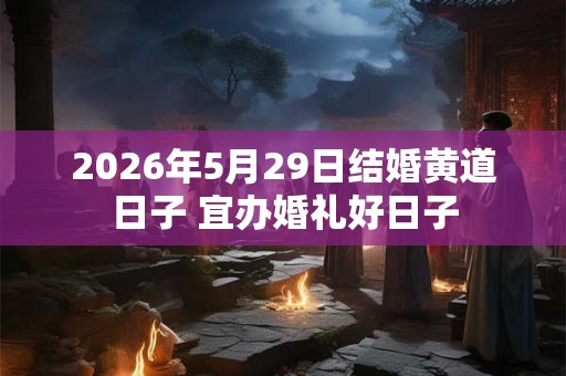 2026年5月29日结婚黄道日子 宜办婚礼好日子