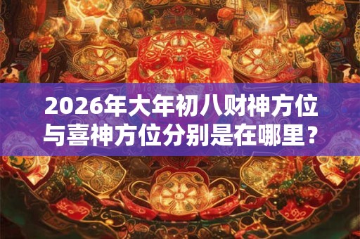 2026年大年初八财神方位与喜神方位分别是在哪里？