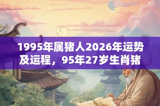 1995年属猪人2026年运势及运程,95年27岁生肖猪2026年运势 1995年属猪人2026年运势及运程,95年27岁生肖猪2026年运势