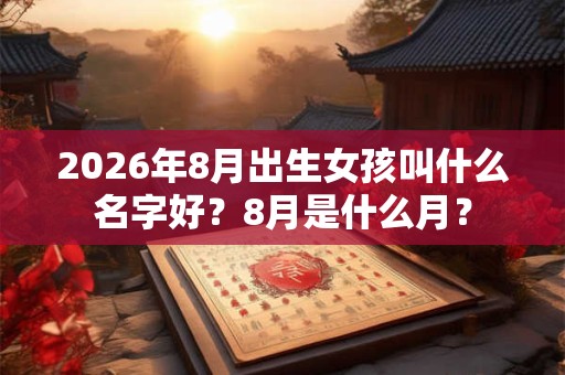 2026年8月出生女孩叫什么名字好？8月是什么月？