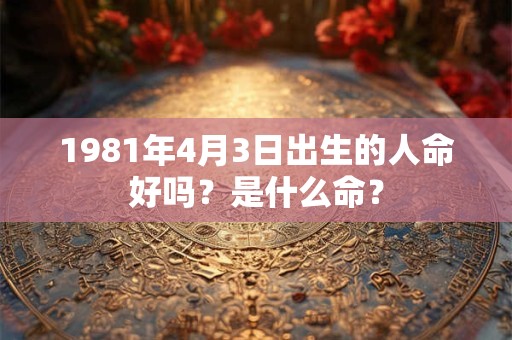 1981年4月3日出生的人命好吗?是什么命? 1981年4月3日出生的人命好吗?是什么命?