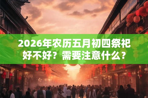 2026年农历五月初四祭祀好不好?需要注意什么? 2026年农历五月初四祭祀好不好?需要注意什么?