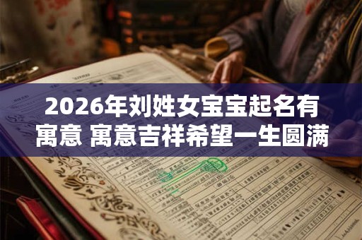 2026年刘姓女宝宝起名有寓意 寓意吉祥希望一生圆满