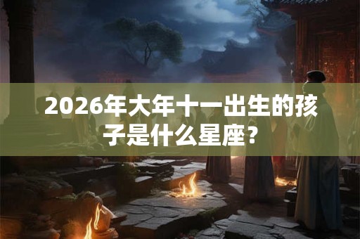 2026年大年十一出生的孩子是什么星座？
