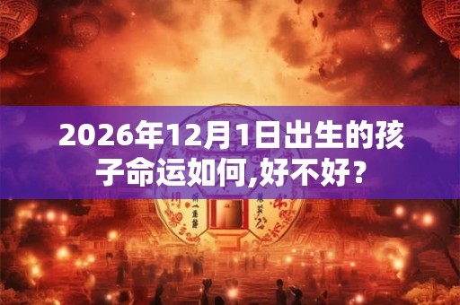 2026年12月1日出生的孩子命运如何,好不好？