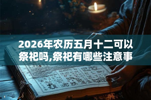 2026年农历五月十二可以祭祀吗,祭祀有哪些注意事项？