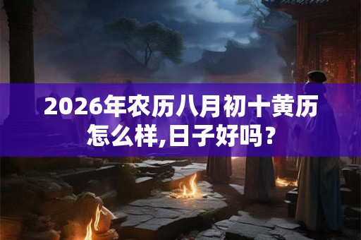 2026年农历八月初十黄历怎么样,日子好吗？