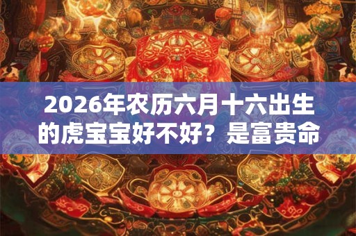 2026年农历六月十六出生的虎宝宝好不好？是富贵命吗？