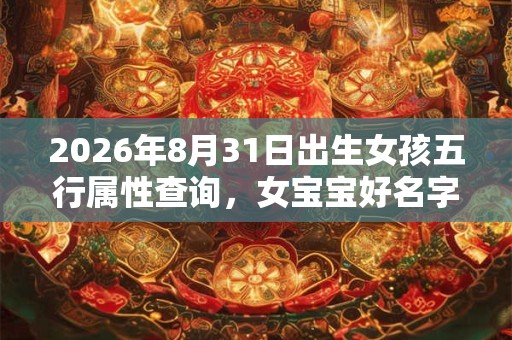 2026年8月31日出生女孩五行属性查询，女宝宝好名字合集