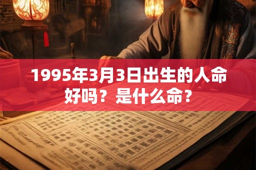 1995年3月3日出生的人命好吗？是什么命？