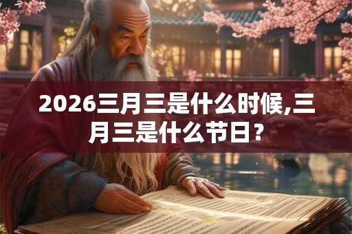 2026三月三是什么时候,三月三是什么节日? 2026三月三是什么时候,三月三是什么节日?