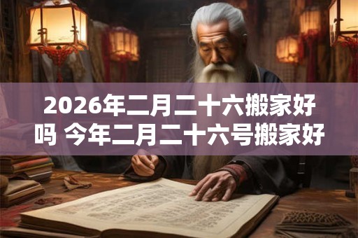 2026年二月二十六搬家好吗 今年二月二十六号搬家好吗