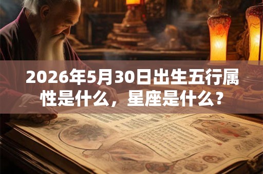 2026年5月30日出生五行属性是什么,星座是什么? 2026年5月30日出生五行属性是什么,星座是什么?