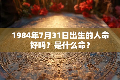 1984年7月31日出生的人命好吗？是什么命？