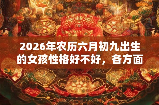 2026年农历六月初九出生的女孩性格好不好，各方面运势如何？