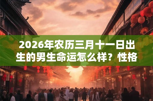 2026年农历三月十一日出生的男生命运怎么样？性格怎么样？