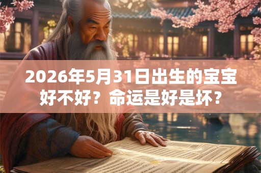 2026年5月31日出生的宝宝好不好?命运是好是坏? 2026年5月31日出生的宝宝好不好?命运是好是坏?