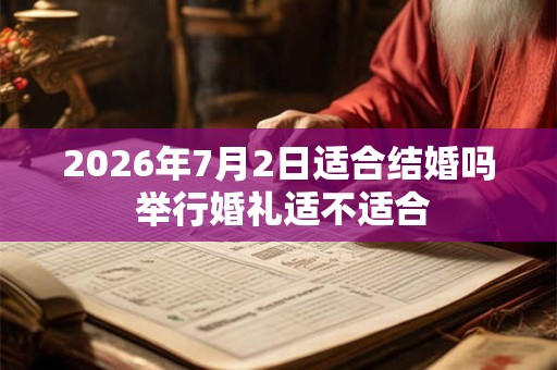 2026年7月2日适合结婚吗 举行婚礼适不适合 2026年7月2日适合结婚吗 举行婚礼适不适合