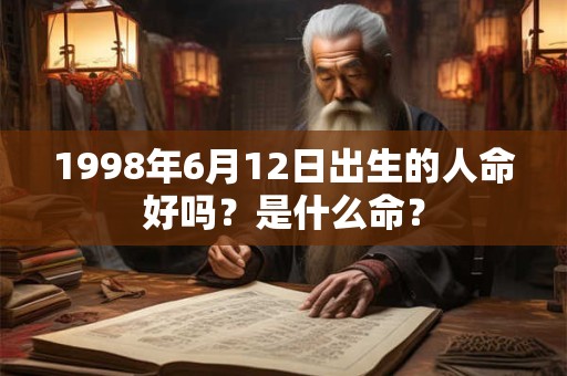 1998年6月12日出生的人命好吗？是什么命？