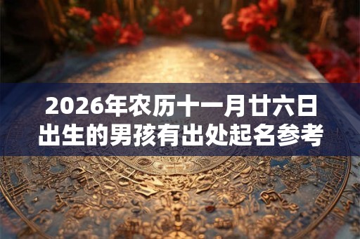 2026年农历十一月廿六日出生的男孩有出处起名参考 2026年农历十一月廿六日出生的男孩有出处起名参考