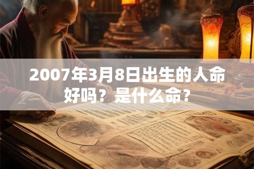 2007年3月8日出生的人命好吗?是什么命? 2007年3月8日出生的人命好吗?是什么命?
