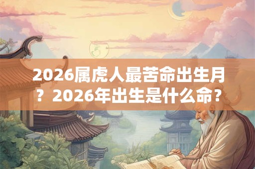 2026属虎人最苦命出生月？2026年出生是什么命？