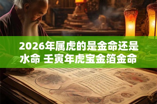 2026年属虎的是金命还是水命 壬寅年虎宝金箔金命