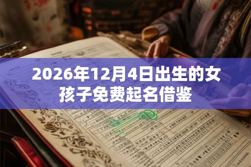 2026年12月4日出生的女孩子免费起名借鉴 2026年12月4日出生的女孩子免费起名借鉴