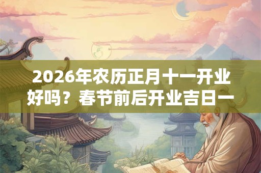 2026年农历正月十一开业好吗？春节前后开业吉日一览！