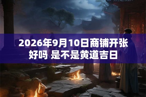 2026年9月10日商铺开张好吗 是不是黄道吉日