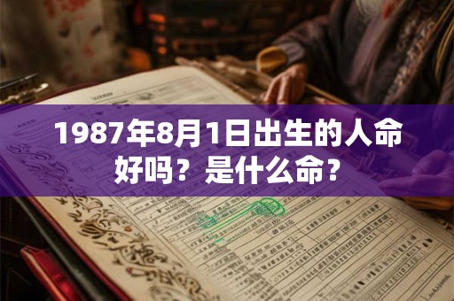 1987年8月1日出生的人命好吗？是什么命？