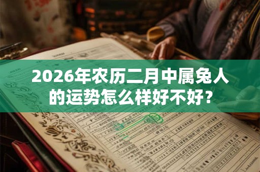 2026年农历二月中属兔人的运势怎么样好不好? 2026年农历二月中属兔人的运势怎么样好不好?