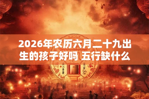 2026年农历六月二十九出生的孩子好吗 五行缺什么 2026年农历六月二十九出生的孩子好吗 五行缺什么