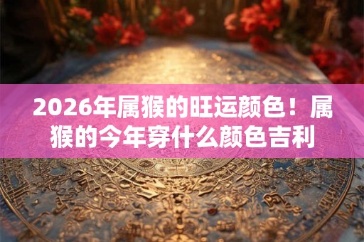 2026年属猴的旺运颜色!属猴的今年穿什么颜色吉利 2026年属猴的旺运颜色!属猴的今年穿什么颜色吉利