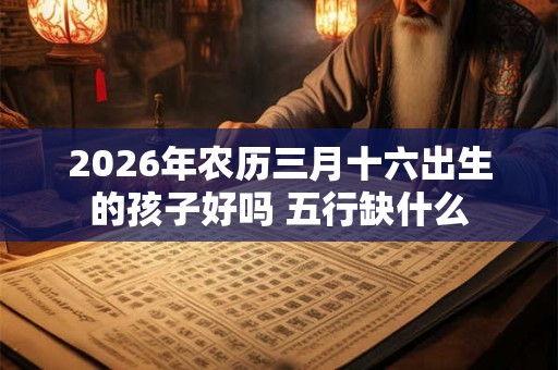 2026年农历三月十六出生的孩子好吗 五行缺什么 2026年农历三月十六出生的孩子好吗 五行缺什么