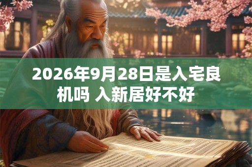 2026年9月28日是入宅良机吗 入新居好不好