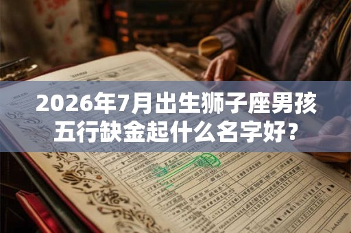 2026年7月出生狮子座男孩五行缺金起什么名字好? 2026年7月出生狮子座男孩五行缺金起什么名字好?