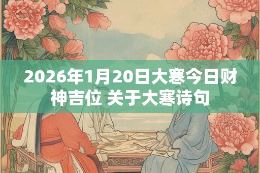 2026年1月20日大寒今日财神吉位 关于大寒诗句 2026年1月20日大寒今日财神吉位 关于大寒诗句
