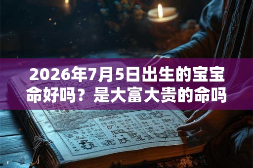 2026年7月5日出生的宝宝命好吗?是大富大贵的命吗? 2026年7月5日出生的宝宝命好吗?是大富大贵的命吗?