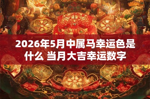 2026年5月中属马幸运色是什么 当月大吉幸运数字