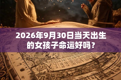 2026年9月30日当天出生的女孩子命运好吗？