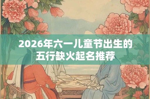 2026年六一儿童节出生的五行缺火起名推荐 2026年六一儿童节出生的五行缺火起名推荐