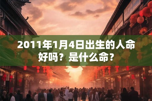 2011年1月4日出生的人命好吗?是什么命? 2011年1月4日出生的人命好吗?是什么命?