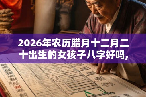 2026年农历腊月十二月二十出生的女孩子八字好吗,是什么命? 2026年农历腊月十二月二十出生的女孩子八字好吗,是什么命?