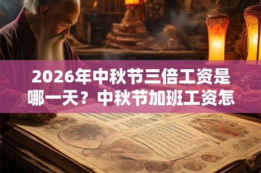 2026年中秋节三倍工资是哪一天？中秋节加班工资怎么算？