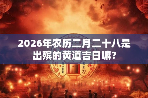 2026年农历二月二十八是出殡的黄道吉日嘛？