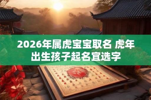 2026年属虎宝宝取名 虎年出生孩子起名宜选字