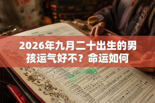 2026年九月二十出生的男孩运气好不？命运如何
