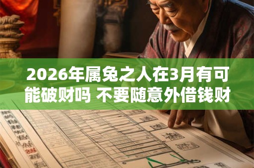 2026年属兔之人在3月有可能破财吗 不要随意外借钱财 2026年属兔之人在3月有可能破财吗 不要随意外借钱财